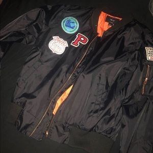 Black bomber jacket
